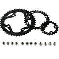 BUCKLOS 64/104 BCD Bike Chainring Set Steel CNC Alloy Double/Triple MTB Chainring 22T 24T 26T 32T 38T 42T 44T 4 Bolts Mountain Bicycle Chainrings fit 8 9 10 Speed Compatible