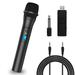 TSV VHF Wireless Microphone 2/1Pcs Universal Handheld Wireless Microphone Portable Dynamic Mic with 3.5mm to 6.35mm Receiver for Karaoke/Business Meeting Sing Speech