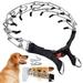 CNKOO Dog Prong Collar Dog Pinch Training Collar with Quick Release Snap Buckle And Adjustable Length for Small Medium Large Dogs XL (Weight: Around 90 lbs)