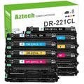 A Aztech 8-Pack Compatible Drum Unit for Brother DR-221 DR221CL HL-3140CW MFC-9130CW HL-3170CDW MFC-9330CDW MFC-9340CDW (2*Black 2*Cyan 2*Magenta 2*Yellow)