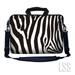 LSS 15.6 inch Laptop Sleeve Bag Notebook with Extra Side Pocket Soft Carrying Handle & Removable Shoulder Strap for 14 15 15.4 15.6 - Zebra Print