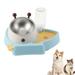 Feelers 2-in-1 Pet Cat Feeding Bowl with Tilted Raised Cat Food Dishes & Automatic Water Bottle Pet Feeder Food and Water Bowls for Cats and Small Dogs Light Blue