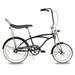 Tracer Smart Classic Beach Cruiser Bike City Bike Lowrider Springer Fork Bike Retro Banana Seat High Rise Handlebar Coaster Brakes 20 inch Wheels 20X1.75 Fat Tire Matte Black