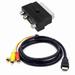 1080P HDMI S-video To 3 RCA AV Audio Cable with SCART Adapter Phono To 3RCA S0V4