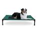 K&H Pet Products Original Pet Cot Elevated Dog Bed Green/Black Large 30 X 42 X 7 Inches