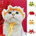 Zhaomeidaxi Pet Costume Hats Cat Dog Cute New Year Style Headband Hat Crochet Knitted Woolen Yarn Cap Cosplay Cap for Kitten Puppy Pet Tiger Year Hat