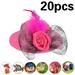 20 Pcs Chicken Helmet Chicken Hats for Hens Mini Hat Chicken Accessories Funny Parrot Hats Small Pet Hats Small Pet Hat for Chicken Bird Duck Small Reptile Animal Costume