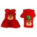 Popvcly Dog Sweater and Hat Set Dog Sweater Skirt 2 Pack Couple Outfit Holiday Christmas Reindeer Hoodie Dog Sweater Knitwear for Cold Weather Small Medium Dog XS-XL