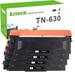 A AZTECH 4-Pack Compatible Toner Cartridge for Brother TN-630 TN630 Work with HL-L2340DW HL-L2300D MFC-L2700DW MFC-L2740DW DCP-L2540DW Printer (Black)