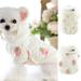 XWQ Pet Jacket Printing Keep Warmth Adorable Fashion Pet Dogs Coat Outfits Pet Accessories