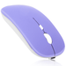 Bluetooth Rechargeable Mouse for Lenovo ThinkPad T14 Laptop Bluetooth Wireless Mouse Designed for Laptop / PC / Mac / iPad pro / Computer / Tablet / Android Violet Purple