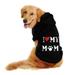 Cute Puppy Sweatshirt Winter Warm Hoodies Pet Pullover Small Cat Dog Outfit Dog Christmas Pet Apparel Clothes A1-Black 4XL