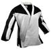 White Black Karate Top Only Demo Team Open Taekwondo Jacket Gi Freestyle Competition Martial Arts (#0)