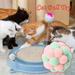 CFXNMZGR Plush Toy Funny Cat Toy Stretch Ball Juguetes Cats Creative Colorful Interactive Pussy Toy