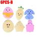 6PCS-B Mochi squishy toys easter egg fillers easter basket stuffers mini squishy animal squishy plastic easter eggs easter party favors gifts for kids boys girls