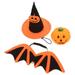 1 Set of Decorative Cat Wing Halloween Pumpkin Decor Adorable Cat Costume Cat Accessory