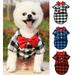 Walbest Plaid Puppy Shirts with Bow Tie Dog Buffalo Shirt Pet Christmas Sweatshirt Bow Dog Shirt Outfit for Birthday Party Small Dogs Cats Holiday Photo Wedding Supplies(Red 3XL)