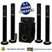 Acoustic Audio AAT3002 Tower 5.1 Bluetooth Speaker System with Microphone and 2 Extension Cables
