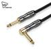 IVU Creator Player Cable / 9.8ft Studio Musical Instrument Cable Cord with Straight to Right Angle 1/4 Inch Connectors for Electric Guitar Bass Mixer Speaker Microphone