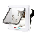 walmeck Cat Door 4 Way Locking Cat Door for Interior & Exterior Doors Interior Cat Flap for Pets Doors for Cat Easy Installation