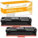 Toner H Party Compatible Toner Cartridge without chip for HP 206X W2110X for HP Color Laserjet Pro M283fdw M255dw MFP M283cdw M282nw M283 M255 Printer Ink (Black 2-Pack)