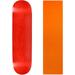 Skateboard Deck Pro 7-Ply Canadian Maple STAINED RED With Griptape 7.5 - 8.5