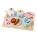 Toorise 15pcs Afternoon Tea Set Toy Roles Play Wooden Simulation Teacup Toy Early Educational Tea Party Set Parent-children Pretend Play Tea Toy for Kids Ages 3+