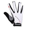 Barnett BG-01 Long Bike Gloves: Light Isolating High-Performance White M