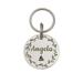 Anavia Stainless Steel Double Sided Round Name - Icon Engraved Dog & Cat ID Tag Silver M