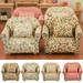 Zhaomeidaxi 1/12 Scale Doll House Furnitures Flower Stripe Design Sofa Miniature Toy Parlor Bedroom Decoration Accessories