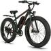 Elifine 26 x4.0 Fat Tire Electric Bike 624Wh Battery 48V 500W Ebike Electric Mountain Bicycle Cruise Control Mode Adult E Bikes for Men LCD Meter 7-Speed Snow Bike Beach E-Bike for Adults UL2849