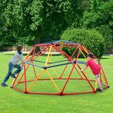 iRerts Toddler Dome Climber Outdoor Climbing Dome for Kids 3-8 Years Old Geometric Dome Climber Rust and UV Resistant Steel Frame Kids Playground Climbers with 439 LBS Capacity Yellow + Red + Blue