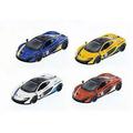 4PC Set: Kinsmart 5 McLaren P1 Stripes Exclusive Edition Diecast Model Car 1:36