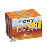 3 Pack Sony Premium Mini DV 60 Minute Digital Video Cassette Tape (DVM60PR4J)