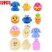 12PCS-filled Easter Eggs with Toys Inside Kawaii Cute Animal Plastic Easter Eggs Stress Relief Toys for Kids