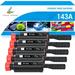 True Image 5-Pack Compatible Toner Cartridge for HP W1143A 143A Work with HP Neverstop Laser 1001nw MFP 1201w 1202w Printer (Black)