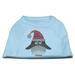 Mirage Pet 52-95 XLBBL 16 in. Santa Penguin Rhinestone Dog Shirt - Baby Blue Extra Large