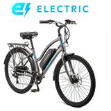 Schwinn 26-in. EC1 Low Step Unisex Cruiser Electric Bike for Adults Throttle Gray Ebike 250w Motor
