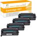 Toner H-Party Compatible Toner Cartridge with Chip for Canon 057 CRG-057 3009C001 ImageCLASS MF445dw MF448dw MF449dw LBP226dw LBP227dw Laser Printer (Black 4-Pack)