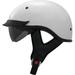 THH T-72 Open Face Motorcycle Half Helmet White XS