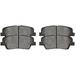 AutoShack Rear Ceramic Brake Pad Kit Driver and Passenger Side Replacement for 2011-2015 Kia Sorento 2010-2016 Hyundai Santa Fe 2013-2016 Santa Fe Sport 2015-2016 Santa Fe XL 2.4L 3.3L 3.5L V6 AWD FWD