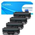 CE505A HIGH Yield Toner Compatible for HP 05A Toner Cartridge Black for HP CE505A 505A CE505X CE505XD P2035 for HP Laserjet 2035N P2055DN 2055DN P2030 P2050 P2055X P2055D Printer Ink (4-Pack | CE505D)