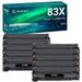 83X 83A Toner Cartridge Replacement Compatible for HP CF283X 83X Laserjet Pro MFP M225dn M225dw M225rdn M201DW M201N M202n M202dw Printer Replacement Ink Black 10-Pack