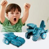 Kayannuo Toys Details Dinosaur Transforming Toys Dinosaur Transformer Car Toy Pull Back Dino Race