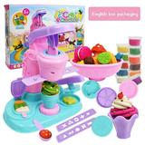 Children DIY Plasticine Noodle Maker Ice Cream Machine Mold Play Toy Fun Modeling Clay Dough Playset For Girls And Boys