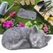 EZSPTO Pet Memorial Tombstone Weatherproof Resin Pet Memorial Garden Stone for Garden Outdoor Yard Pet Memorial Stone Marker Pet Memorial Garden Stone