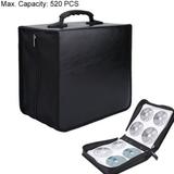 Frcolor 360 Discs Portable CD DVD Wallet Holder Bag Case Album Organizer Media Storage Box (Black)