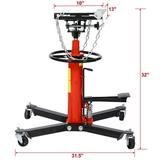 Dcenta 1660lbs Transmission Jacks Hydraulic Transmission Jack 2 Stage Hydraulic w/ 360Â° for car lift 0.75 Ton