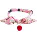 HEVIRGO Dog Collar Bunny Ears Appearance Dress-up Multi-color Breakaway Pet Cats Dogs Bow Collars for Holiday Clear Fabric