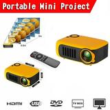 Mad Hornets A2000 Mini Portable Projector LCD 800 lumen Projectors Home Theater Yel US Plug